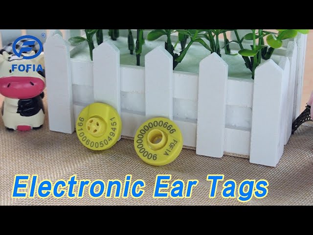 HDX Electronic Ear Tags 29mm Read / Write For Cattle Identification