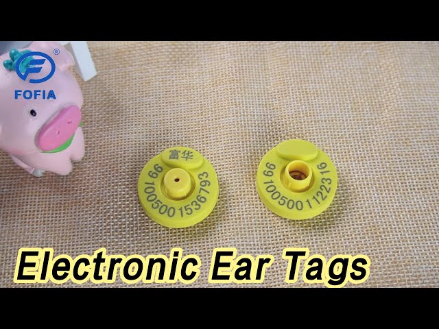 Smart Electronic Ear Tags 29mm Dia RFID Numbered High Security