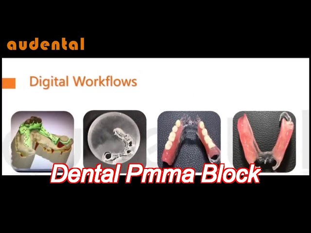 Mono Dental Pmma Block Monochromatic Pmma Temporary Bridge 98Mm