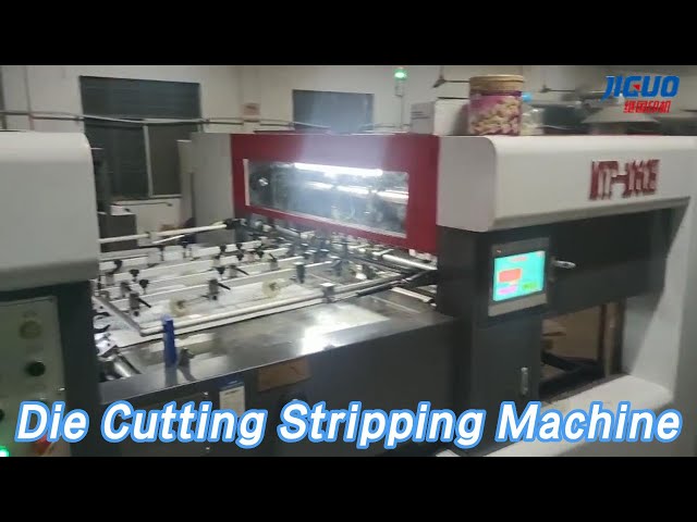 Electric Die Cutting Stripping Machine Flat Bed 21KW Cardboard Paper Automatic