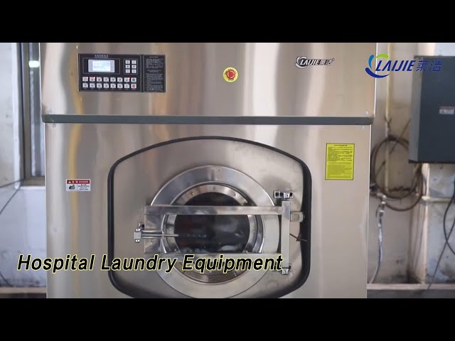 Washing Hospital Laundry Equipment 100Kg Stainless Steel Low Noise
