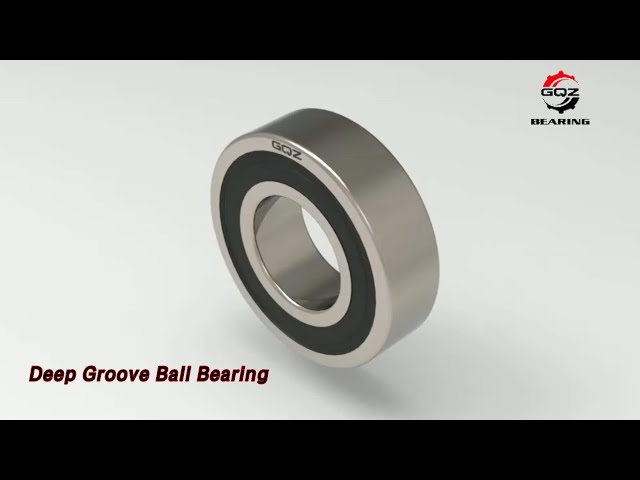 Automotive Deep Groove Ball Bearing Gcr15 Steel Nylon Retainer Type