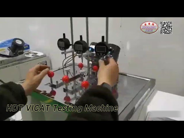 Plastics HDT VICAT Testing Machine 300 Degree High Accuracy