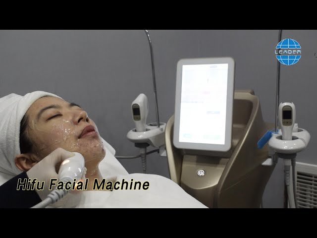 Vertical Hifu Facial Machine Ultrasonic Powerful For Face Lifting