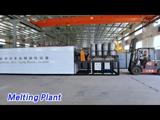 Drum Melting Plant 11Kw SS 304 Cuboid Shape For Dangerous Chemical