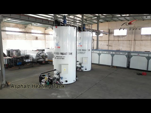 Thermal Oil Asphalt Heating Tank Q235B Steel High Density Insulation