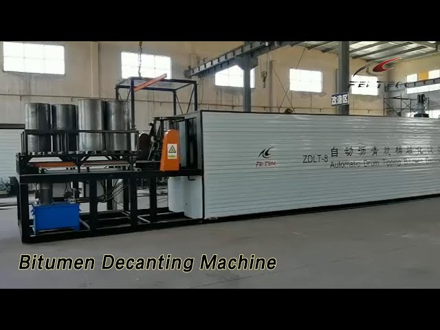 Drum Bitumen Decanting Machine Melting Double Heating Closed Type