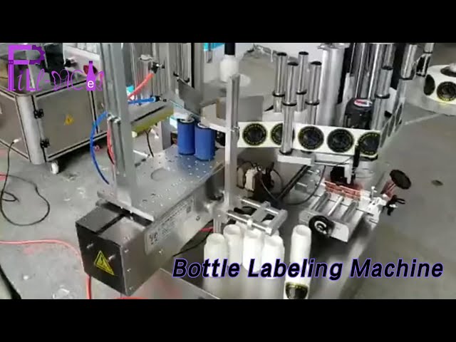 Square Flat Bottle Labeling Machine 1500BPH High Speed Automatic