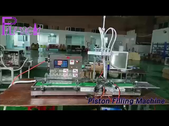 Gear Pump Piston Filling Machine 5000BPH Stainless Steel Desktop For Liquid
