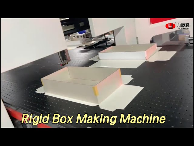 PLC Control Automatic Rigid Box Making Machine 60 Pcs/min High Precision