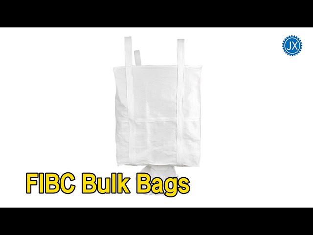 Waterproof FIBC Bulk Bags Flat Bottom Breathable Both Sides Multi Colors