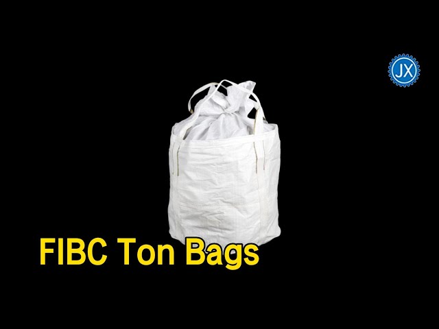PP FIBC Ton Bags Open Top Flat Bottom Cube Type Non Toxic For Stones