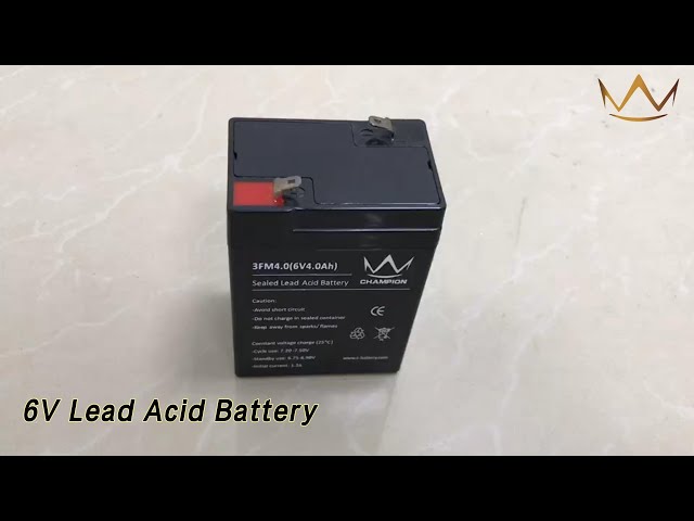 5ah 6V Lead Acid Battery Long Life High Reliability For Emergency Lights