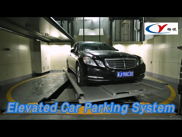 Tower Type Elevated Car Parking System 35 Levels Vertical Intelligent