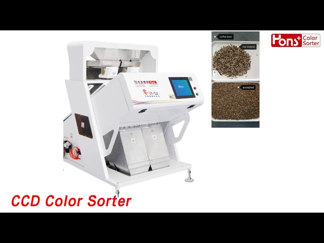 Intelligent CCD Color Sorter 126 Channels High Precision For Coffee Beans