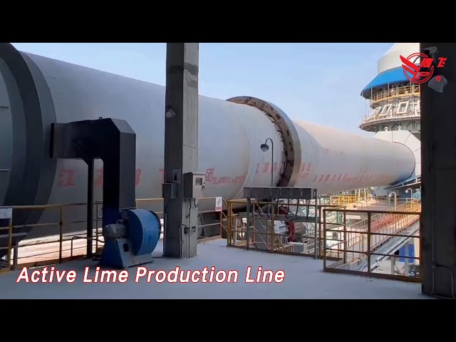 Automatic Active Lime Production Line 800tpd Quick Lime Rotary / Vertica Kiln