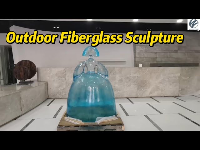 Transparent Resin Outdoor Fiberglass Sculpture Casting For Decoration