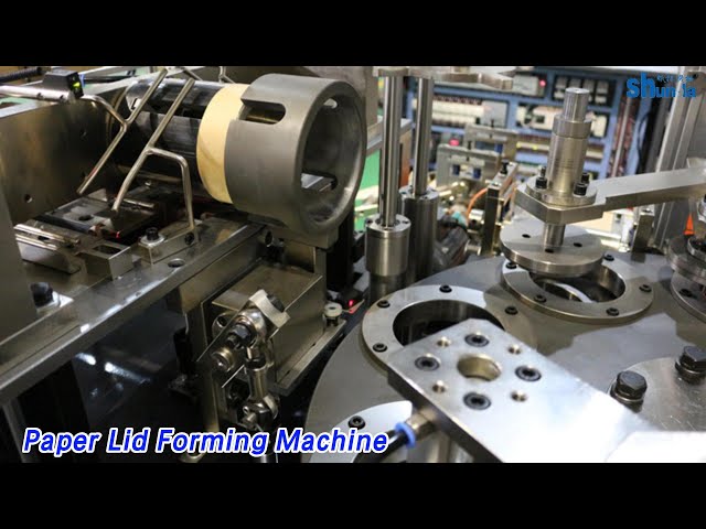 PE Coated Paper Lid Forming Machine High Precision Full Automatic 60 pcs/min