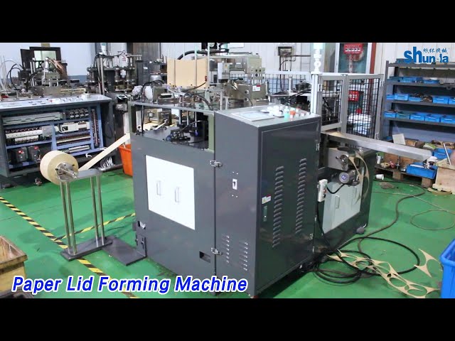 Automatic Paper Lid Forming Machine 60 pcs/Min Ultrasonic Sealing High Precision