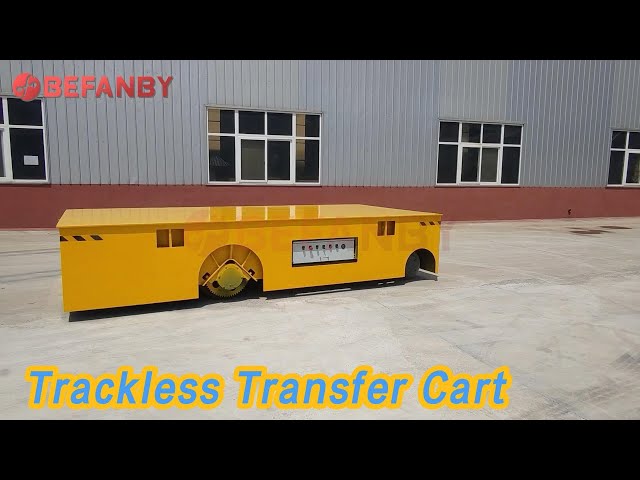Electrical Trackless Transfer Cart 3 Tons Steerable For Workshop