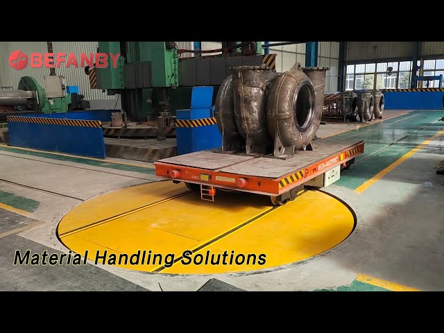 Rail Turntable Material Handling Solutions Transfer Cart Flexible Rotation