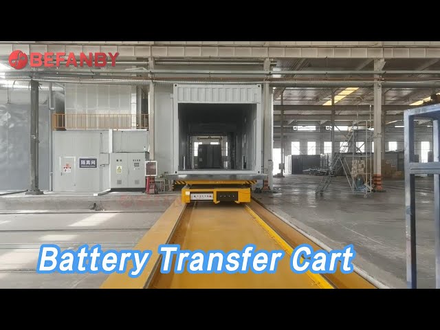 Rail Battery Transfer Cart Trolley 20T Electric For Transport