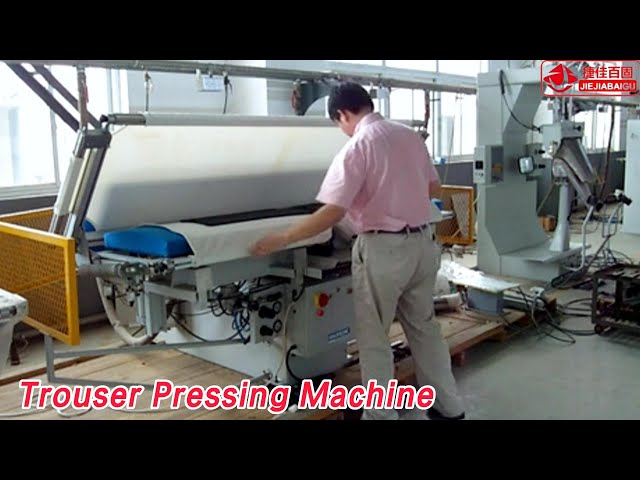 Commercial Trouser Pressing Machine Steam Scissors Auto PLC Safety
