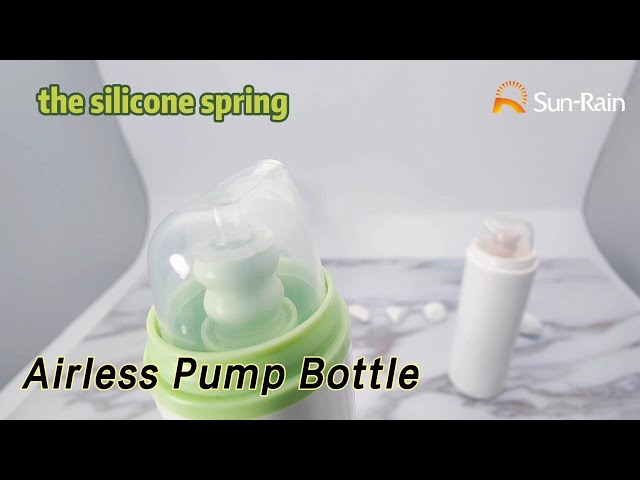 Empty Airless Pump Bottle 1oz BPA Free Plastic For Foundation