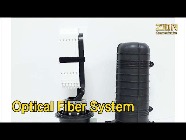 Vertical Optical Fiber System Splice Closure IP68 288 Cores Steady Structure
