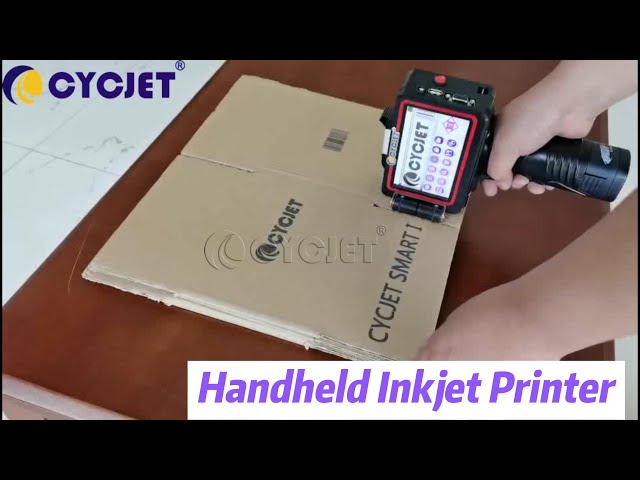 Manual Control Thermal Handheld Inkjet Printer 12.7mm Height For Carton Paper