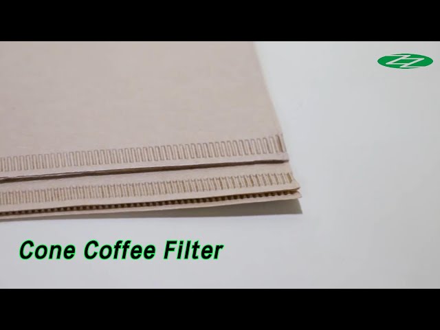 Hand Dripping Coffee Filter Papers Cone Type Natural For Household