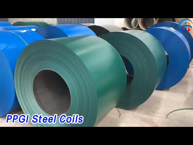 Cold Rolled PPGI Steel Coils Coated Smooth Surface For Roof Panels