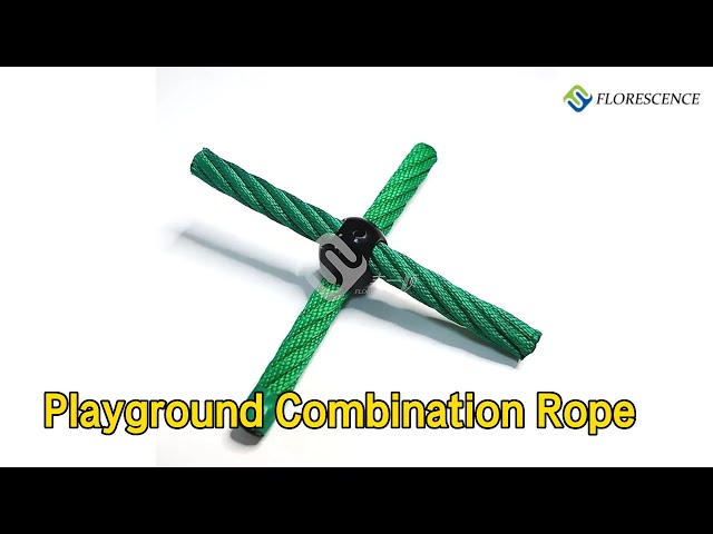 Outdoor Playground Combination Rope Polypropylene Steel Core 6 Strand