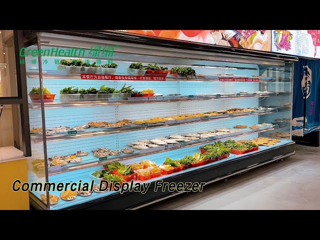 Multideck Open Commercial Display Freezer Dynamic Cooling R22 / R404a