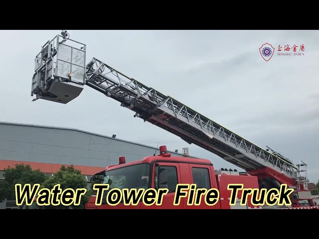 Aerial Ladder Water Tower Fire Truck 43 M Height High Spraying H Type