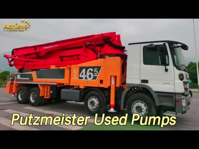 Recondition Zoomlion Putzmeister Used Pumps Second Hand Truck Mounted 550/600L