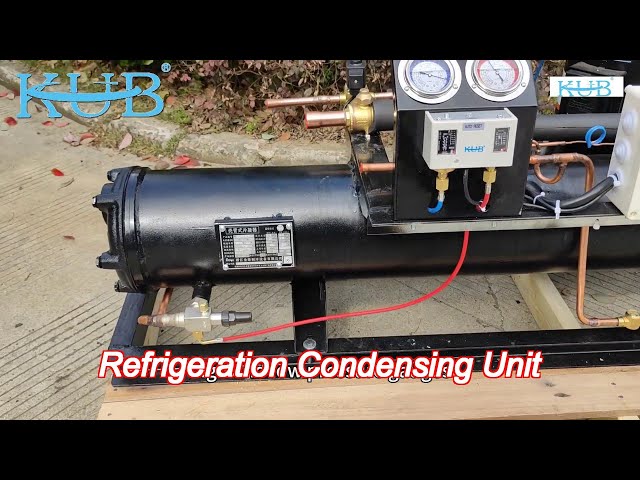 Air Cooled R404a Refrigeration Condensing Unit For Food Shop Parallel refrigeration equipment