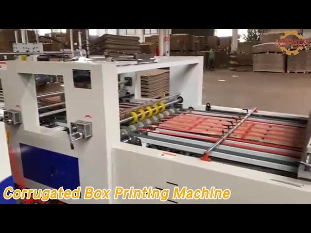 Full PLC Corrugated Box Printing Machine Diecutt Stack High Accuracy