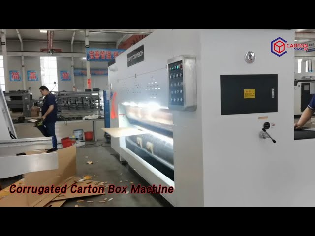 Pizza Corrugated Carton Box Machine Rotary Die Cutting High Efficient