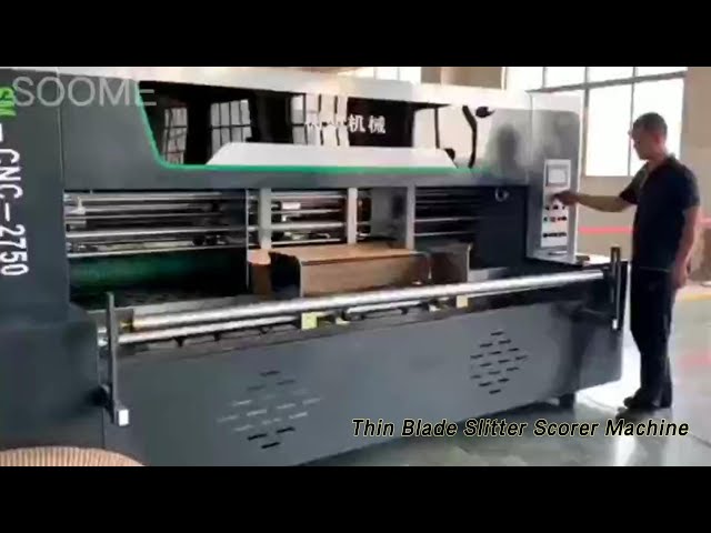 Computerized Thin Blade Slitter Scorer Machine Paperboard Cutting For Carton Box