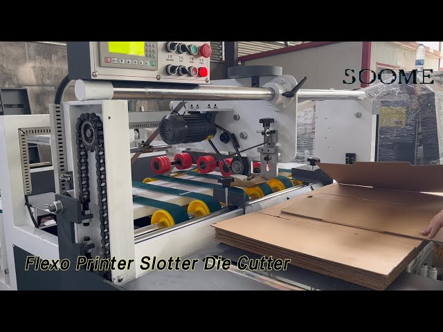 Paperboard Flexo Printer Slotter Die Cutter Computer Control For Corrugated Box