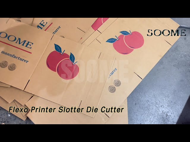 Carton Box Flexo Printer Slotter Die Cutter Multi Color High Speed