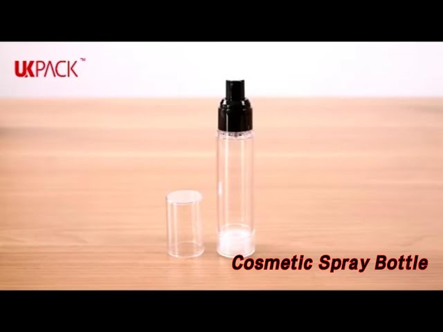 PET Plastic Cosmetic Spray Bottle Atomazing Transparent For Packaging