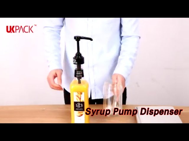 Universal Closure Syrup Pump Dispenser Plastic LeakProof For Salad Sauce