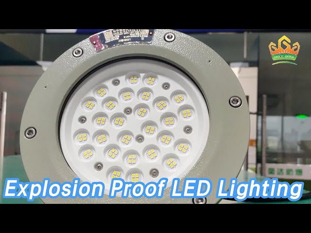 Aluminium Explosion Proof LED Lighting 80CRI IP65 ATEX High Efficiency