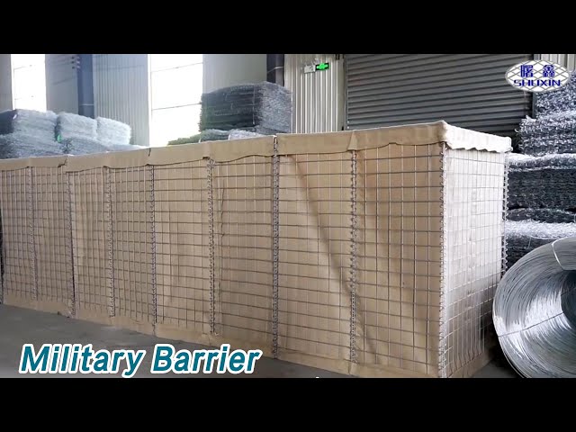 Iron Wire Military Barrier Mesh Galvanized Collapsible For Coastal Erosion