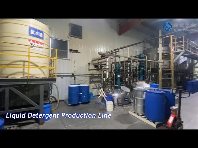 High Speed Liquid Detergent Production Line 1T/h Stainless Steel