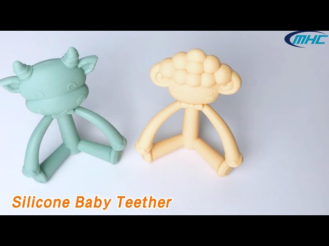 Cartoon Silicone Baby Teether BPA Free Non Toxic Safe Soft Easy Clean