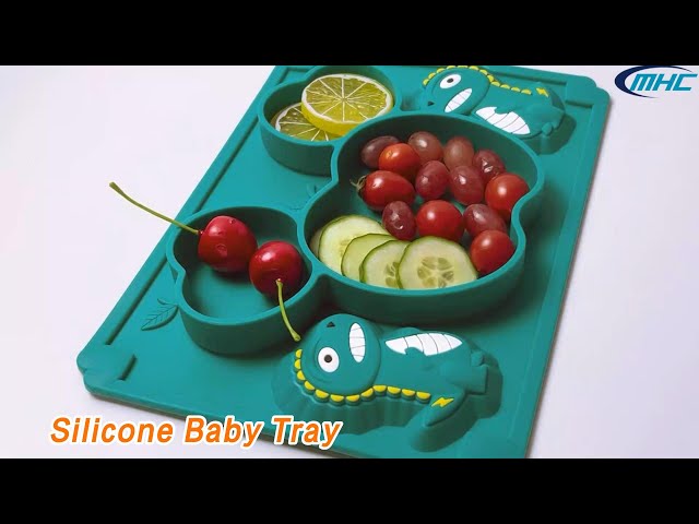 Food Silicone Baby Tray Lead Free Soft Lightweight Eco - Friendly