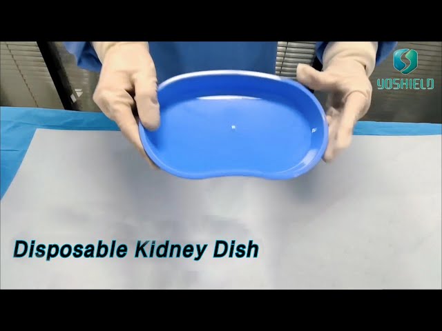 Plastic Disposable Kidney Dish Basin 800cc PP Material With Curved Mouth